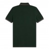 Fred Perry Polo Righe Verde Uomo
