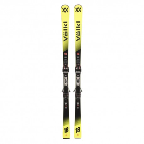 Volkl Racetiger Gs+Rm T12 Gw Nero Flo Rosso - Sci Uomo