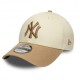 New Era Cappellino 9Forty Ny Color Block Beige Uomo