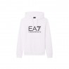 Ea7 Felpa Con Cappuccio Core Big Logo Bianco Uomo