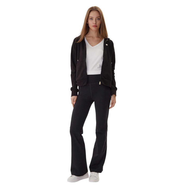 Ea7 Felpa Con Cappuccio Full Zip Core Nero Donna