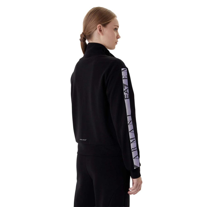 Ea7 Felpa Con Cappuccio Natural Ventus Nero Donna