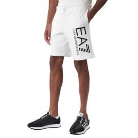 Ea7 Shorts Core Big Logo Bianco Uomo