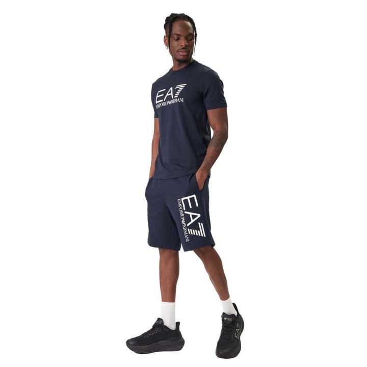 Ea7 Shorts Core Big Logo Blu Uomo