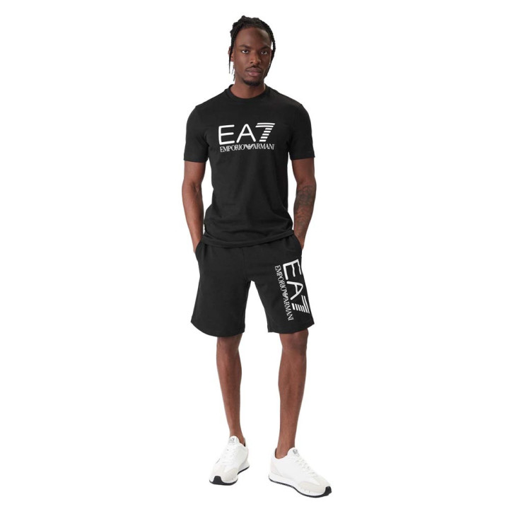 Ea7 T-Shirt Big Logo Nero Uomo