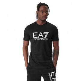 Ea7 T-Shirt Big Logo Nero Uomo