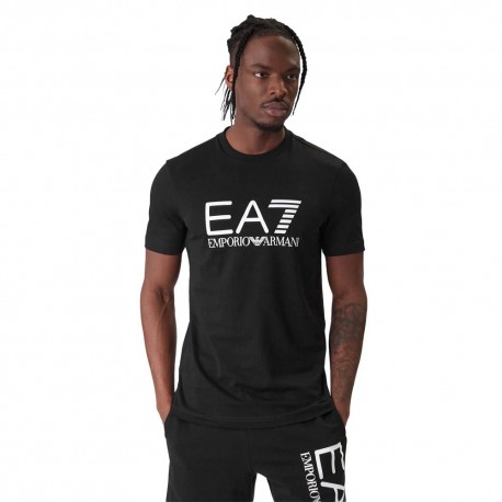 Ea7 T-Shirt Big Logo Nero Uomo