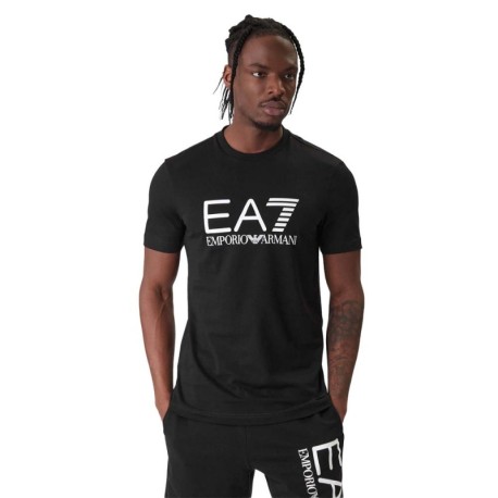 Ea7 T-Shirt Big Logo Nero Uomo