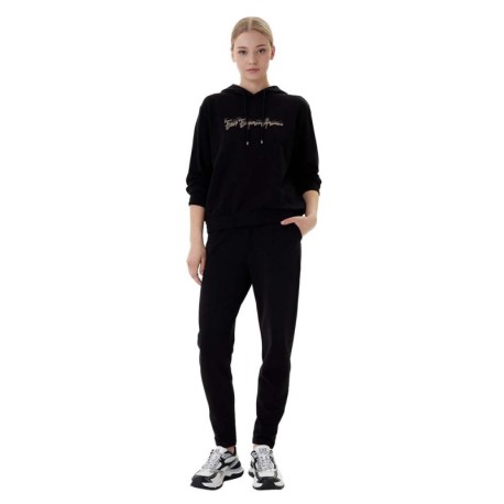 Ea7 Tuta Sportiva C Capp Logo Nero Donna