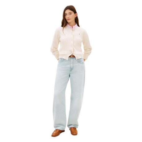 Tommy Hilfiger Cardigan Trecce Beige Donna