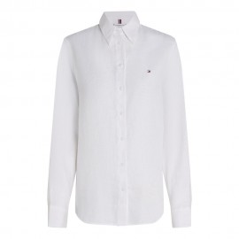 Tommy Hilfiger Camicia Lino Bianco Donna