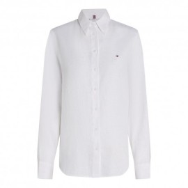 Tommy Hilfiger Camicia Lino Bianco Donna
