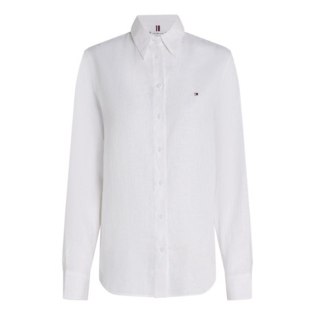 Tommy Hilfiger Camicia Lino Bianco Donna