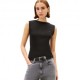 Tommy Hilfiger Canotta Rib Nero Donna