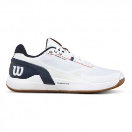 Wilson Tennis Rush Pro 5 Clay Bianco Navy Blazer Gum - Scarpe Tennis Uomo