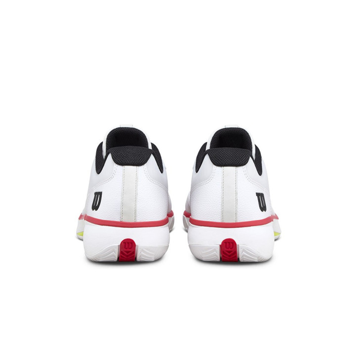 Wilson Tennis Rush Lite 5 Clay Bianco Nero Infrared - Scarpe Tennis Uomo