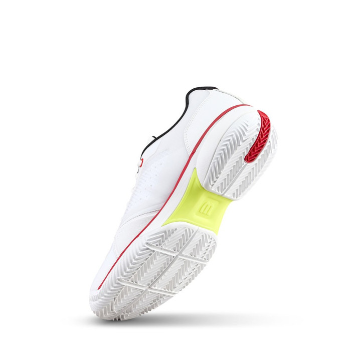 Wilson Tennis Rush Lite 5 Clay Bianco Nero Infrared - Scarpe Tennis Uomo