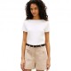 Tommy Hilfiger T-Shirt Oro Button Bianco Donna