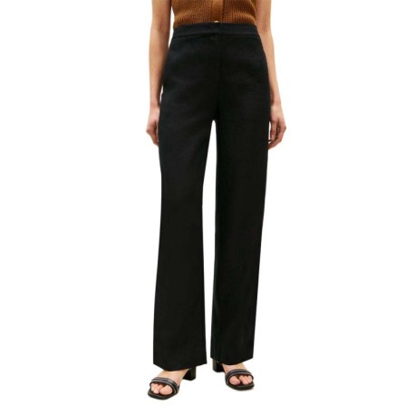 Tommy Hilfiger Pantaloni Lino Nero Donna