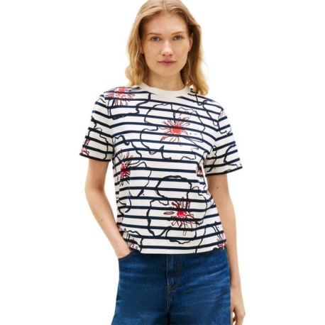 Tommy Hilfiger T-Shirt Floreale Multi Donna