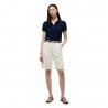 Tommy Hilfiger Polo Oro Button Blu Donna