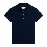 Tommy Hilfiger Polo Oro Button Blu Donna