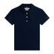 Tommy Hilfiger Polo Oro Button Blu Donna