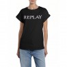 Replay T-Shirt Logo Nero Donna