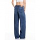Replay Jeans Palazzo Blu Scuro Donna