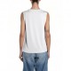 Replay Canotta Bianco Donna