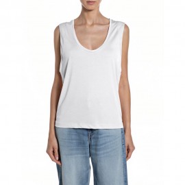 Replay Canotta Bianco Donna