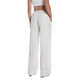 Replay Pantaloni Lino Bianco Donna