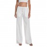 Replay Pantaloni Lino Bianco Donna