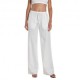 Replay Pantaloni Lino Bianco Donna