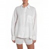 Replay Camicia Lino Bianco Donna