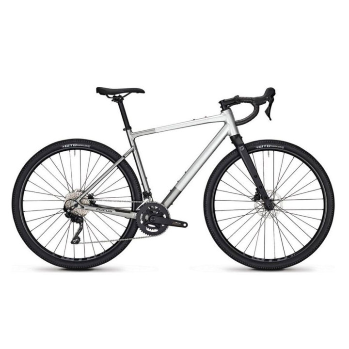 Focus Gravel Atlas 6.7 Grx 400 Argento Grigio - Gravel Bike