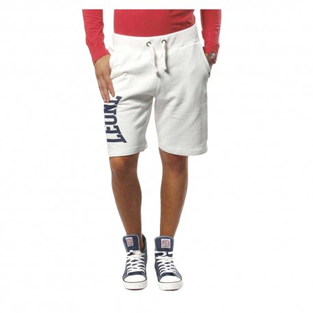 Leone Shorts Sportivi Big Logo Bianco Uomo