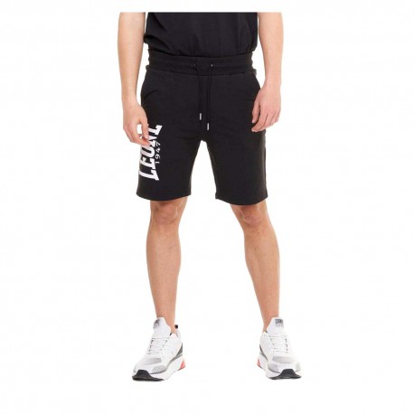 Leone Shorts Sportivi Big Logo Nero Uomo