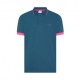 Sun 68 Polo Small Stripe Fluo Avio Uomo