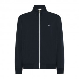 Sun 68 FELPA CON CERNIERA Piquet Blu Uomo