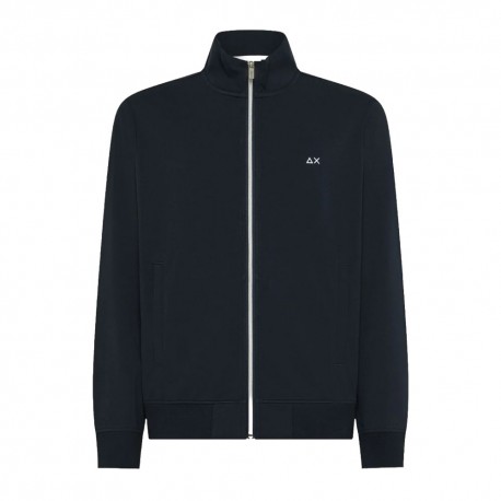 Sun 68 FELPA CON CERNIERA Piquet Blu Uomo
