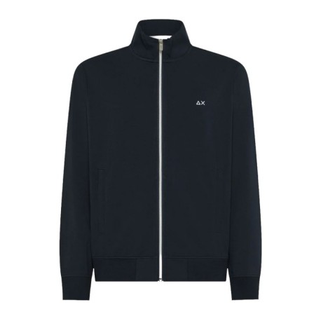 Sun 68 FELPA CON CERNIERA Piquet Blu Uomo