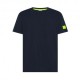 Sun 68 T-Shirt Logo Manica Blu Uomo
