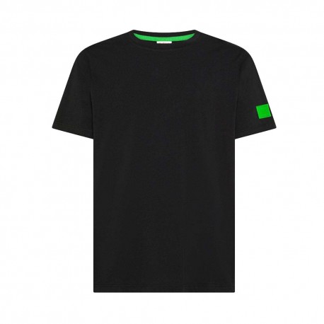 Sun 68 T-Shirt Logo Manica Nero Uomo
