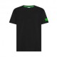 Sun 68 T-Shirt Logo Manica Nero Uomo