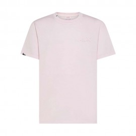 Sun 68 T-Shirt Logo Rosa Uomo
