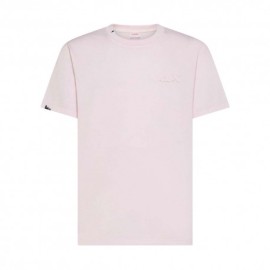 Sun 68 T-Shirt Logo Rosa Uomo