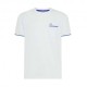 Sun 68 T-Shirt Piquet Smallstripe Bianco Uomo