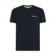 Sun 68 T-Shirt Piquet Smallstripe Blu Uomo