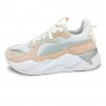 Puma Rs-X Mesh Suede Bianco Argento - Sneakers Donna